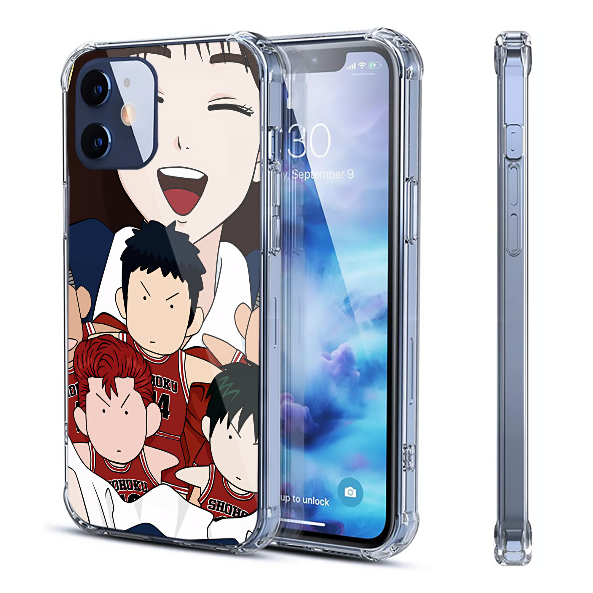 （画像用） SLAM DUNK／スラムダンク 【iPhone 12シリーズ対応】透明スマホケース（クリアソフトケース）